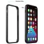 Slim Thin Phone Case Compatible with iPhone 12 Pro Max, Metal Bumper Cover with Soft TPU Inner [No Signal Interference][Support Wireless Charging] Compatible for iPhone 12 Pro Max (Black)