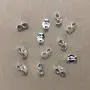 12pcs/6 Pairs 925 Sterling Silver Earring Backs Replacement Secure Ear Locking for Stud Earrings Ear Nut for Posts, 5x6mm