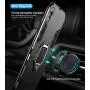 iPhone XR Case, Heavy Duty Shockproof Phone Cover with Magnetic Car Mount Metal Ring Kickstand for Apple iPhone XR 6.1inch - Black iPhone XR Case, Heavy Duty Shockproof Phone Cover with Magnetic Car Mount Metal Ring Kickstand for Apple iPhone XR 6.1inch - Black