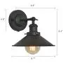 XIDING Premium Retro Industrial Edison Simplicity Metal Wall Sconce Light Fixture,Upgrade Black Finish Shade Vintage Swing Arm Wall Lamp, E26 Base, 1 Light. XIDING Premium Retro Industrial Edison Simplicity Metal Wall Sconce Light Fixture,Upgrade Black Finish Shade Vintage Swing Arm Wall Lamp, E26 Base, 1 Light.
