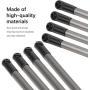 Dilwe 8PCS RC Climbing Metal Link Rod Pull Rod 275MM Wheelbase Spare Parts for 1/10 RC Crawler Cars