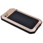 New Waterproof Shockproof Aluminum Gorilla Glass Metal Military Heavy Duty Armor Bumper Cover Case for Apple iPhone 5 5S Home Key +Fingerprint (Gold)