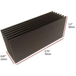 Easycargo M.2 2280 SSD Heatsink Kit, Cooler Aluminum Heat Sink + Silicone Based Thermal Pad for Cooling PC M2 NGFF SSD, NVME (70mmx22mmx30mm)