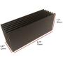 Easycargo M.2 2280 SSD Heatsink Kit, Cooler Aluminum Heat Sink + Silicone Based Thermal Pad for Cooling PC M2 NGFF SSD, NVME (70mmx22mmx30mm)