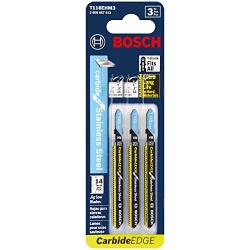 Bosch T118EHM3 3-Piece 3-1/4 In. 14 TPI Special for Stainless Steel T-Shank Jig Saw Blades