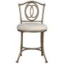 Hillsdale Emerson Metal Vanity Stool, Golden Bronze