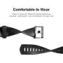 Fondenn Bands Compatible with Fitbit Charge 2 for Women and Men (4 Pack), Classic Adjustable Soft Silicone Sport Strap Replacement Wristband for Fitbit Charge 2