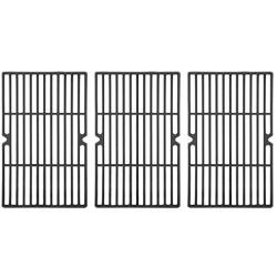 DcYourHome Cast Iron Cooking Grid Grate Replacement Parts for Uniflame GBC1059WE-C, GBC1059WB-C, 16 1/4‘’ BBQ Grill Grates Repair Part for Backyard Grill BY13-101-001-13 Gas Grill Model, 3 Pcs