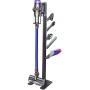 XIGOO Storage-Stand-Docking-Station-Holder Compatible with Dyson V11 V10 V8 V7 V6 Cordless Vacuum Cleaners & Accessories, Stable Metal Organizer Rack, Brushed Black