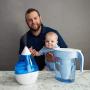 ZeroWater ZP-006-4, 6 Cup Water Filter Pitcher with Water Quality Meter,White and Blue