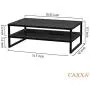 CAXXA 2-Tier Metal Laptop PC Monitor Stand Riser MAX 50 LBS Loading for Monitor, Printer,Black CAXXA 2-Tier Metal Laptop PC Monitor Stand Riser MAX 50 LBS Loading for Monitor, Printer,Black