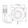 Jienk 4PCS 50mm Brushless Blower Fan DC 24V 5015 Dual Ball Bearing 50x15mm Cooling Fan for Part Cooling 3D Printer Heat Sink