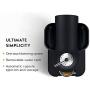 Breville BNV250BKM1BUC1 Vertuo Coffee and Espresso Machine, 19.25 x 11 x 15.25 in, Matte Black