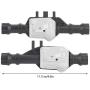 Front Axle Housing,1:10 Metal Front&Rear Axle Housing RC Upgrade Parts Accessory Compatible with Traxxas TRX4 RC Model Car(Black Silver)