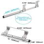 FRMSAET Heavy Duty 12/14/16/18 inches Thickness Steel Construction Ball Bearing Keyboard Slides Keyboard Drawer Slides Tray Accessories Cabinet Furniture Hardware Rails (14 inches, Silver)