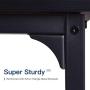 Coleshome Computer Desk 47'', Modern Simple Style Desk for Home Office, Sturdy Writing Desk,Black