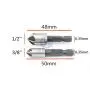 Driak 5pc 5 Flutes HSS Industrial Countersink Drill Bit Set Quick Change Bit 1/4 in Hex Shank Chamfer Chamfering Cutter tool Center Punch Tool Sets for Wood Metal Working Driak 5pc 5 Flutes HSS Industrial Countersink Drill Bit Set Quick Change Bit 1/4 in Hex Shank Chamfer Chamfering Cutter tool Center Punch Tool Sets for Wood Metal Working