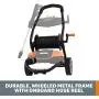 WORX WG604 13Amp, 2240 MAX psi / 1.93 MAX gpm Electric Pressure Washer with Rolling Cart WORX WG604 13Amp, 2240 MAX psi / 1.93 MAX gpm Electric Pressure Washer with Rolling Cart