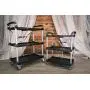 Olympia Tools 85-188 Pack-N-Roll Folding Collapsible Service Cart, Black, 50 Lb. Load Capacity per Shelf