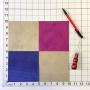 Purple Leather Skin Hide Sheets: 4 Purple Scrap Leather Pieces Leather Sheets for Craft 5x5 Inches / 12x12 Centimeters