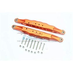 GPM Losi 1:10 Baja Rey / Rock Rey Upgrade Parts Aluminum Rear Lower Trailing Arms - 1Pr Set Orange