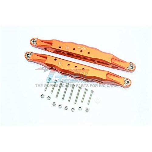 GPM Losi 1:10 Baja Rey / Rock Rey Upgrade Parts Aluminum Rear Lower Trailing Arms - 1Pr Set Orange