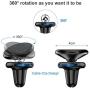 FLOVEME Magnetic Phone Car Mount Holder - Car Air Vent Magnet Cell Phone Holder for Car Strong N52 Magnetic Car Phone Mount with 4 Pcs Metal Plate Compatible with iPhone 12 Pro 11 Samsung Google LG