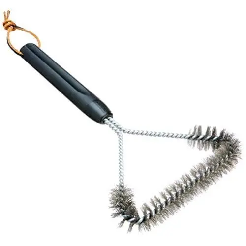 Weber 6494 12-Inch 3-Sided Grill Brush, Black Weber 6494 12-Inch 3-Sided Grill Brush, Black