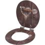 Sanilo Round Toilet Seat, Wide Choice of Slow Close Toilet Seats, Molded Wood, Strong Hinges (Lock)