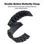 Kartice Bands Compatible with Galaxy Watch Active 2 44mm Bands Galaxy Watch 3 41mm Bands 20mm Solid Stainless Steel Metal Band for Galaxy Active 2 40mm Band (Black)