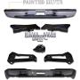 Make Auto Parts Manufacturing Rear Painted Silver Step Bumper Assembly Fleetside With Brackets Light Kit Bolts Bar For Chevrolet Silverado 1999-2006 / GMC Sierra 1500 1999-2006 - Partslink GM1103124