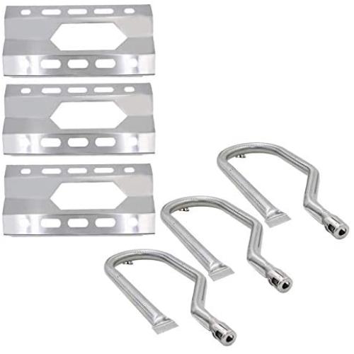 Gloryshine Replacement Parts Kit Stainless Steel Grill Burner Heat Plate for Nexgrill 720-0011,720-0047-U Costco Kirkland,Harris Tweeter, Sterling Forge Courtyard, Virco, and Others
