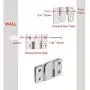 LOUFIMIDON Picture Frame Cleats, Stainless Steel Picture Hanging Cleat, Hanger for Mirror, Photo Shelf and Cabinet(6 Pair, Sliver) LOUFIMIDON Picture Frame Cleats, Stainless Steel Picture Hanging Cleat, Hanger for Mirror, Photo Shelf and Cabinet(6 Pair, Sliver)