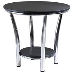 Winsome Wood Maya Occasional Table, Black/Metal