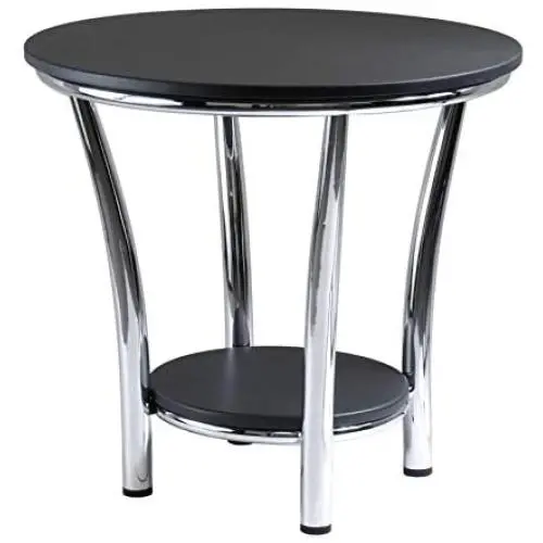 Winsome Wood Maya Occasional Table, Black/Metal Winsome Wood Maya Occasional Table, Black/Metal