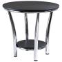 Winsome Wood Maya Occasional Table, Black/Metal