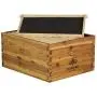 Hoover Hives 10 Frame Langstroth Beehive Dipped in 100% Beeswax Includes Wooden Frames & Waxed Foundations (2 Deep Boxes, 1 Medium Box)