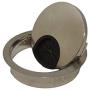 Computer Desktop Round Hole Cover 2PCS 53mm Hole Dia Brushed Silver Zinc Alloy Desk Table Grommet Cable Cord Hole Cover for Home and Office