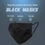 Wecolor 100 Pcs Disposable 3 Ply Earloop Face Masks, Suitable for Home, School, Office and Outdoors (Black)
