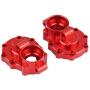 2pcs RC Drive Portal Housing, Aluminum Alloy Portal Drive Housing Rear for Traxxas TRX-4 1/10 Crawler RC Upgrade Part( Red)