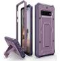 ArmadilloTek Vanguard Designed for Samsung Galaxy S10+ Plus Case (2019 Release) Military Grade Full-Body Rugged with Kickstand Without Built-in Screen Protector (Purple)