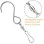 KUUQA Swivel Hooks Clips for Hanging Wind Spinners Wind Chimes Crystal Twisters Party Supply(6 Pack)
