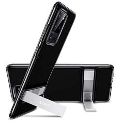 ESR Metal Kickstand Case Compatible with Samsung Galaxy S20 Ultra (6.9-Inch) [Vertical and Horizontal Stand] [Reinforced Drop Protection] [Flexible TPU Case] – Clear