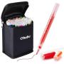 Ohuhu 40 Colors Acrylic Markers + 18 Colors Metallic Acrylic Markers