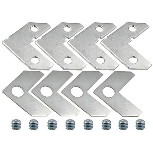 LBY 40pcs Picture Frame L Shape Angle Bracket Flat Plate Fastener, Metal Picture Frame Hardware Corner Gasket, Corner Brace Joint Bracket Fastener,Joints Support Bracket,Silver LBY 40pcs Picture Frame L Shape Angle Bracket Flat Plate Fastener, Metal Picture Frame Hardware Corner Gasket, Corner Brace Joint Bracket Fastener,Joints Support Bracket,Silver