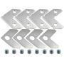 LBY 40pcs Picture Frame L Shape Angle Bracket Flat Plate Fastener, Metal Picture Frame Hardware Corner Gasket, Corner Brace Joint Bracket Fastener,Joints Support Bracket,Silver LBY 40pcs Picture Frame L Shape Angle Bracket Flat Plate Fastener, Metal Picture Frame Hardware Corner Gasket, Corner Brace Joint Bracket Fastener,Joints Support Bracket,Silver