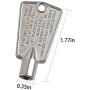 216702900 Freezer Door Key for Frigidaire Kenmore AP4071414 PS2061565 AP2113733 AP4301346 PS1991481 06599905 08037402 12849(Metal) 216702900 Freezer Door Key for Frigidaire Kenmore AP4071414 PS2061565 AP2113733 AP4301346 PS1991481 06599905 08037402 12849(Metal)