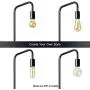 OBright Industrial Floor Lamp for Living Room, Metal Lamp, 70 Inches, E26 Ceramic Socket, Minimalist Design for Decorative Lighting, Stand Lamp for Bedroom, Office, Black