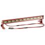 HobbyMarking RC Car 1/10 Metal Roof Lamp 11 LED Light Bar for 1/10 RC4WD Axial CC01 RC Crawler Truck Jeep Wrangler Part (Red)