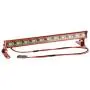 HobbyMarking RC Car 1/10 Metal Roof Lamp 11 LED Light Bar for 1/10 RC4WD Axial CC01 RC Crawler Truck Jeep Wrangler Part (Red)